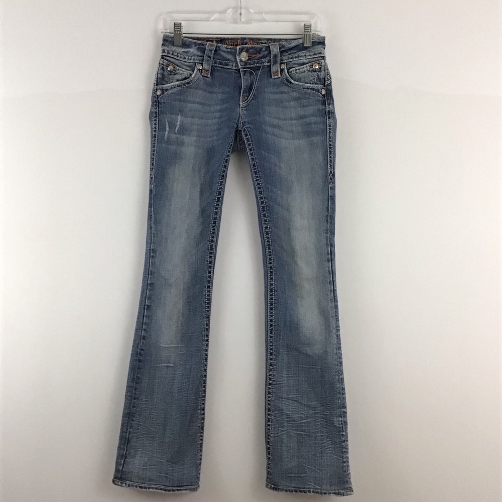 🤑 ROCK REVIVAL DISTRESSED JEANS